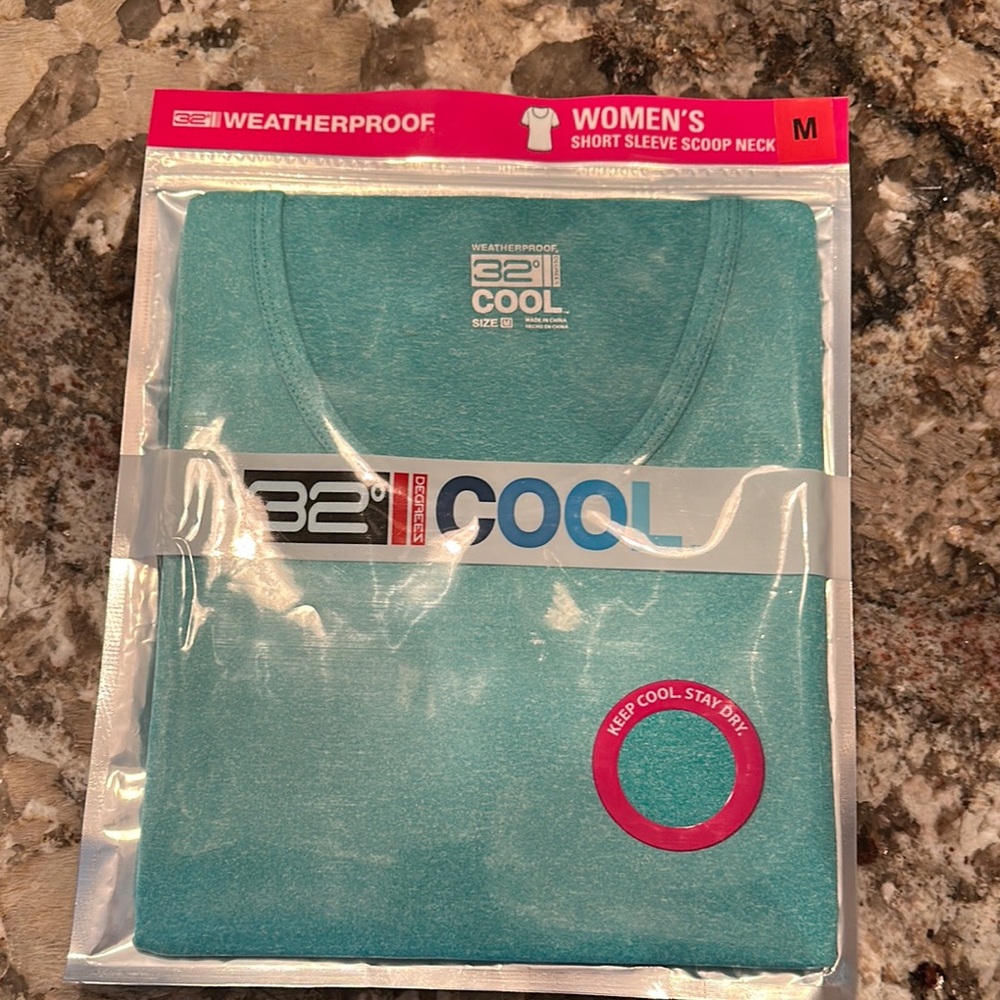 Weatherproof Women's Teal Short Sleeve Top